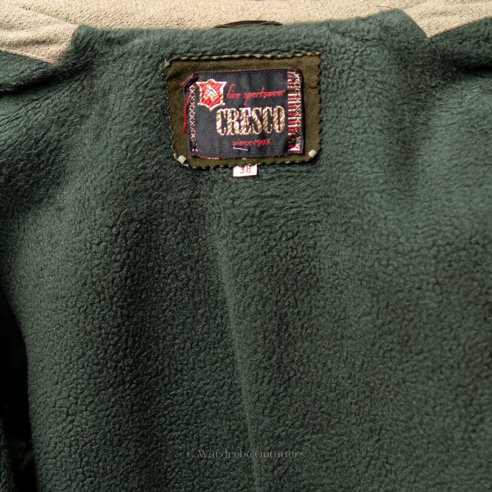 Vintage 1960's Cresco Corduroy Sherpa Lined Collared Coat - Picture 4 of 12